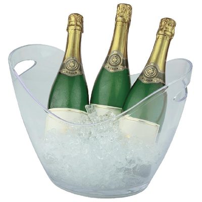 Urban Living Champagne & wijnfles koeler/ijsemmer - koper - rvs - 22 x 21 cm - De luxe Urban Living Champagne & wijnfles koeler/ijsemmer - koper - rvs - 22 x 21 cm - De luxe